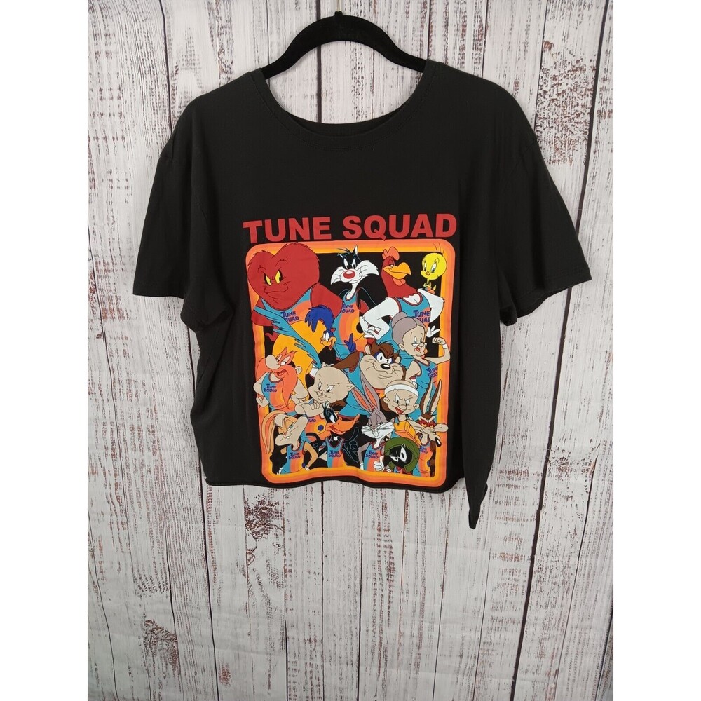 Space Jam Tune Squad Crop T-Shirt Women's XL Juniors Short Sleeve Cotton